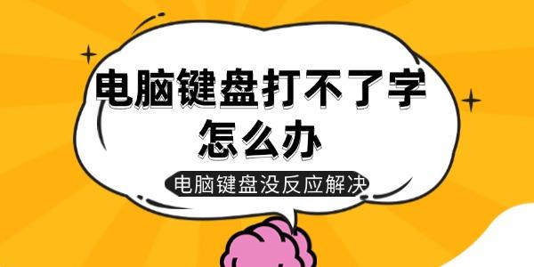 电脑键盘打不了字怎么办