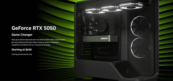 正式支持 RTX 5050 正式支持 RTX 5050