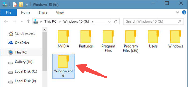 检查Windows.old文件夹 检查Windows.old文件夹