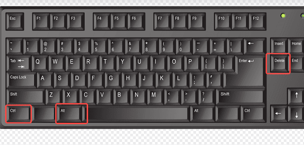 使用 Ctrl + Alt + Del 进入安全选项 使用 Ctrl + Alt + Del 进入安全选项