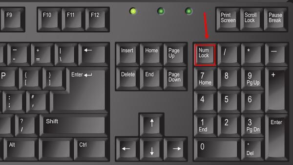 “Num Lock”键 “Num Lock”键