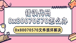 错误代码0x80070570怎么办 0x80070570文件损坏解决