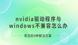 nvidia驱动程序与windows不兼容怎么办 常见的4种解决方案