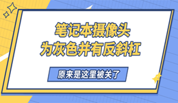 笔记本摄像头为灰色并有反斜杠怎么回事 原来是这里被关了