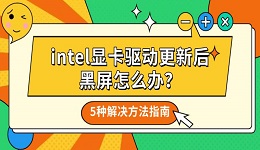 intel显卡驱动更新后黑屏怎么办?5种解决方法指南