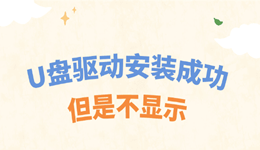 U盘驱动安装成功但是不显示?多半是这个问题