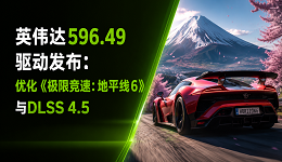 英伟达596.49驱动发布:优化《极限竞速:地平线6》与DLSS 4.5